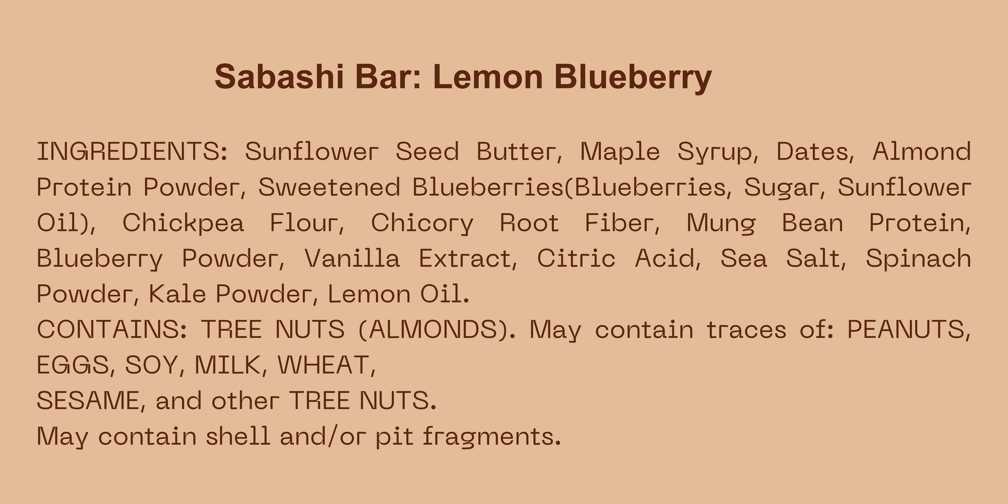 4 Bar Sample